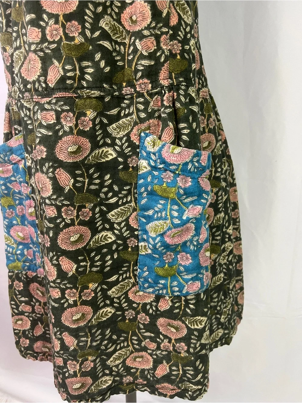Natural Life Dakota Tie Back Mini Dress - M - overall style sleeveless floral - Picture 5 of 10